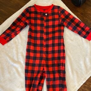 NWOT 4T Plaid Footsie Pajamas
